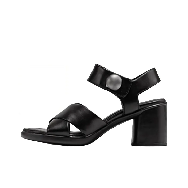 Ecco One Strap Sandals 7cm Women's Black-0