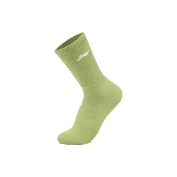 LiNing Mid Calf Socks Unisex 1 Pack Spring Morning Green