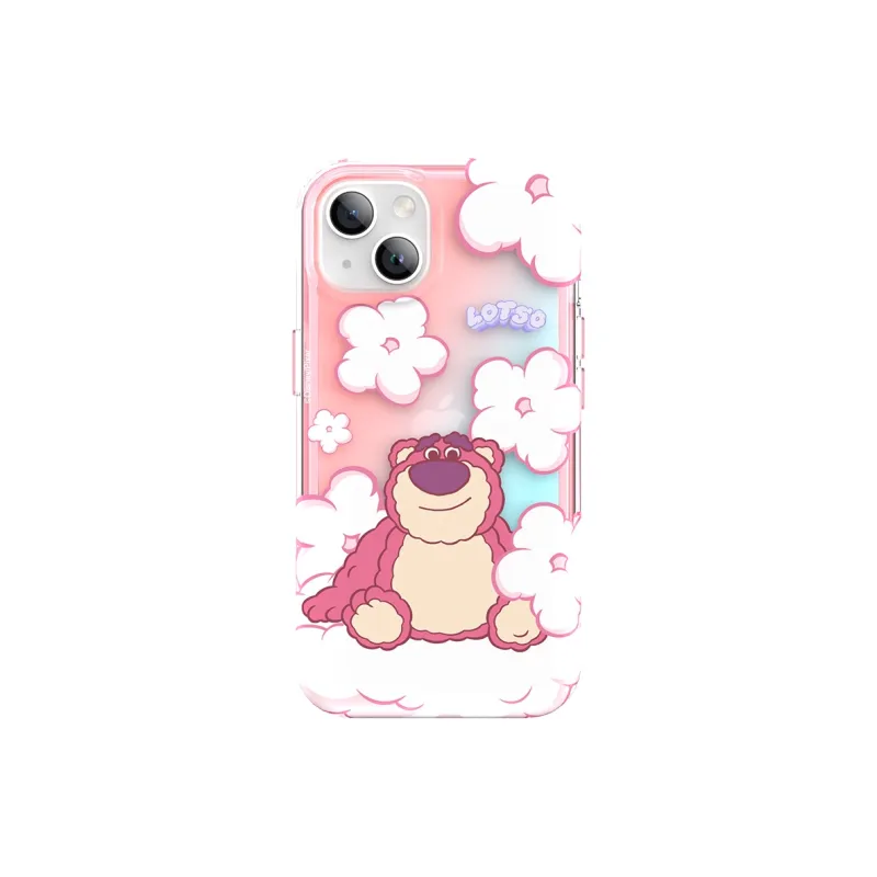 Disney Silicone Material Rainbow Strawberry Bear Phone Cases Available For Iphone15 Girlish-13