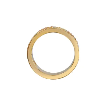 FENDI 21th Century Plated F Is FENDI Crystal Band Costume Ring