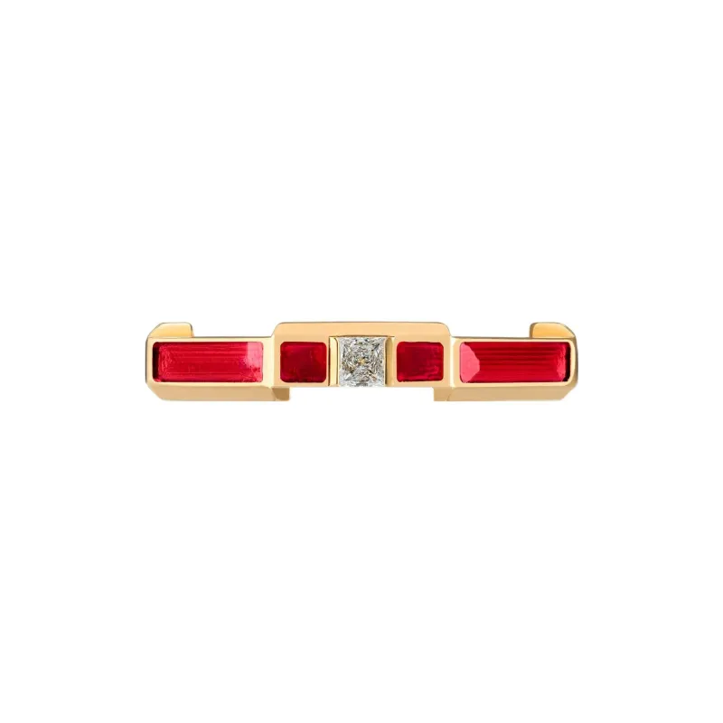 GUCCI Diamond Rings Unisex Gold-1