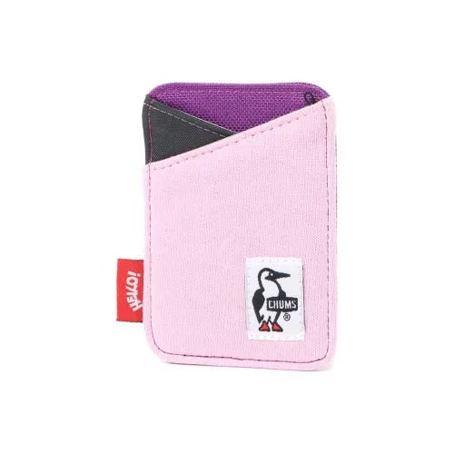 CHUMS Card Holders Pink/Maroon