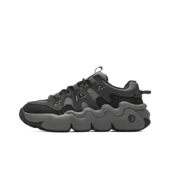 FILA Panini We Cushioning Anti Slip Wear Resistant Breathable Lightweight Coverage Low Top Chunky Sneakers Women's Gray