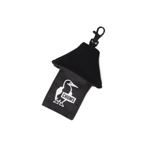 CHUMS Cotton Coin Purse Key Pouch Unisex Black Charcoal