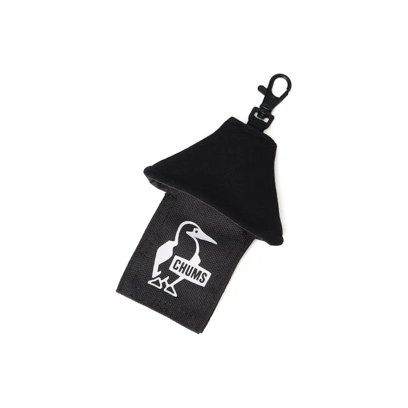 CHUMS Cotton Coin Purse Key Pouch Unisex Black Charcoal-0