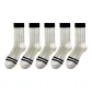 5 Pack, Double Stripe