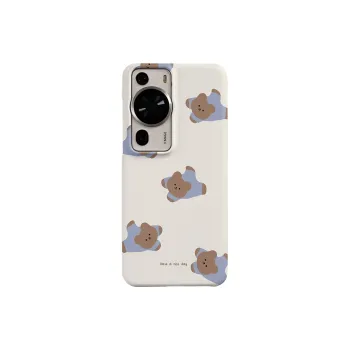 VICY Hard Shell Skin Friendly Touch Blue Cartoon Bear Phone Cases P60PRO/P60/ART Huawei Anti fingerprint Half Pack