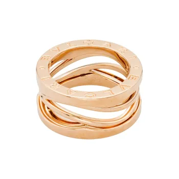BVLGARI 2010s 18K Rose Gold B Zero1 Ring