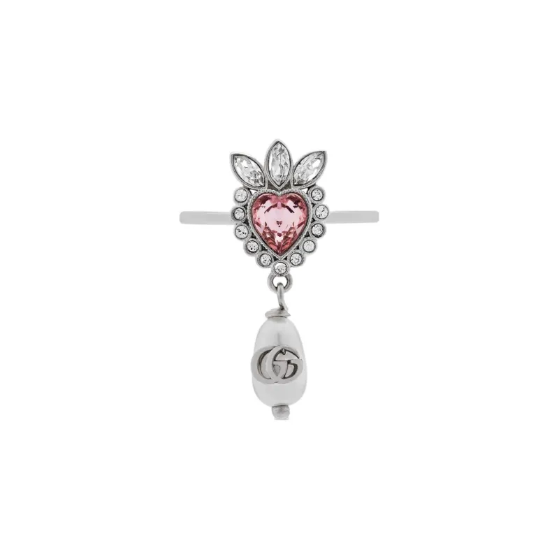 GUCCI Lovelight Metal Rings Women's Silver-0