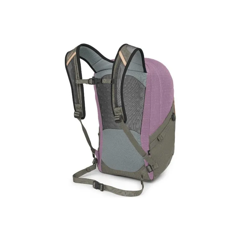 OSPREY Recycled Nylon Fabric Outdoor Mountaineering Bag Backpack Regular Unisex Light Gray & Pink-3