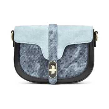JOSINY PU Shoulder Bag Women's Gray Blue/Apricot