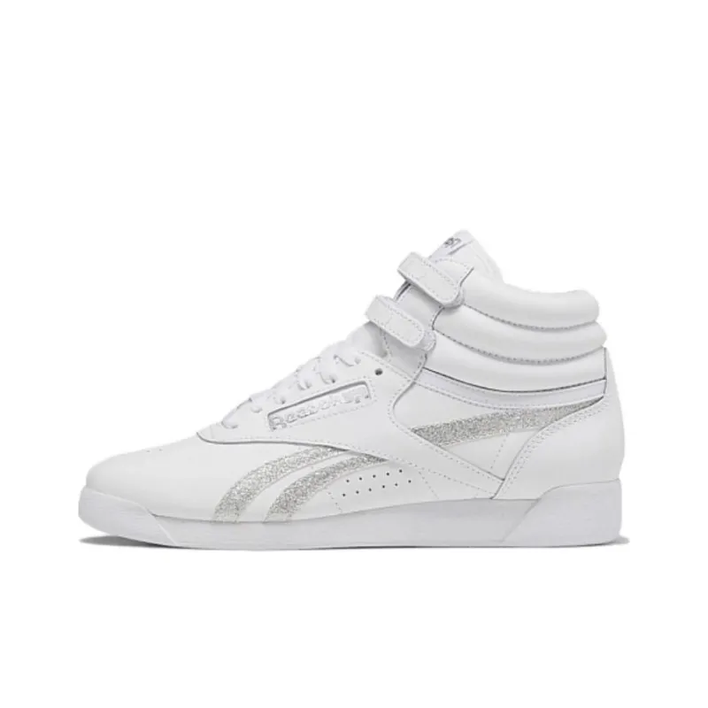 Reebok Women's Freestyle High 'White Glitter' Women's-0
