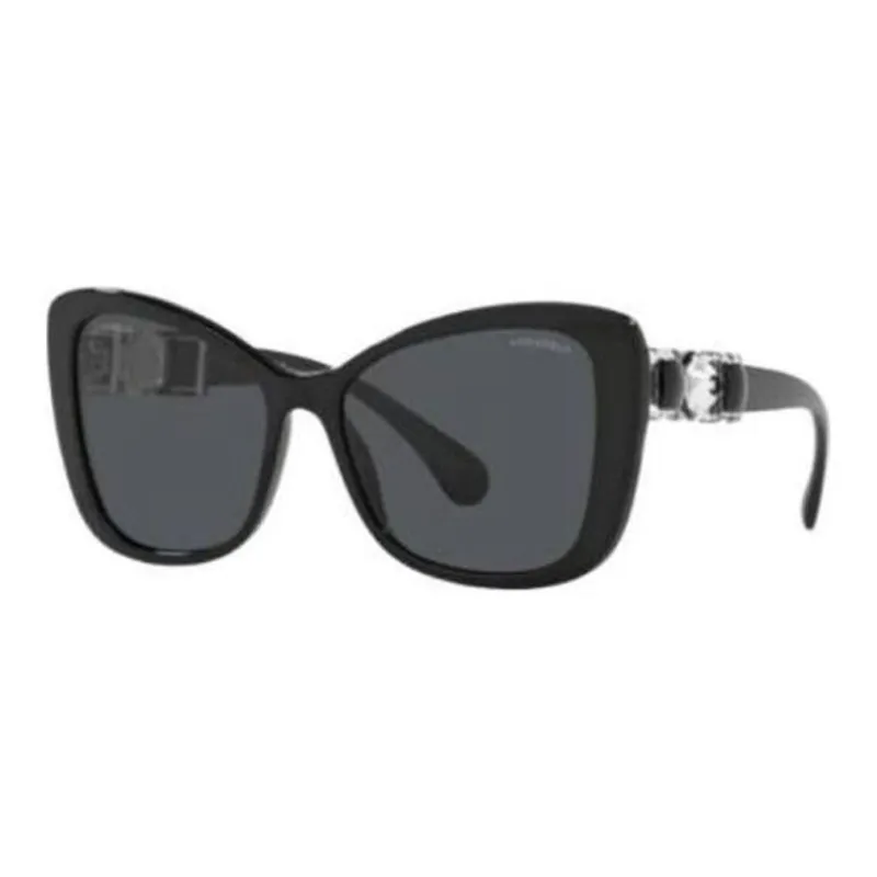 CHANEL Butterfly Sunglasses Women's Black-0