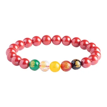 GOLDFISH ALLEY Reconstructed Cinnabar Bracelets Unisex