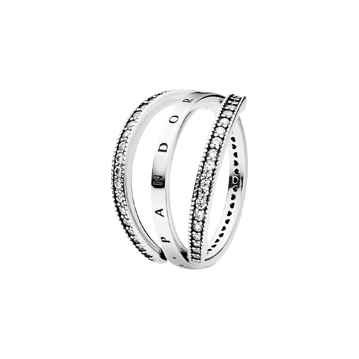 Pandora 925 Sterling Silver Rings Women's Silver-2