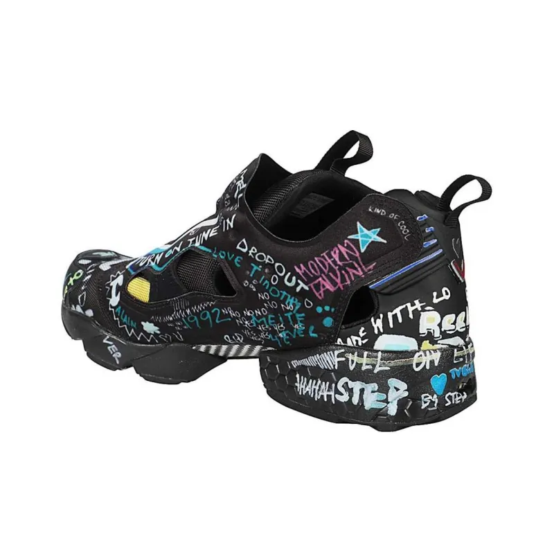 Reebok Instapump Fury Vetements Black Scribble-3