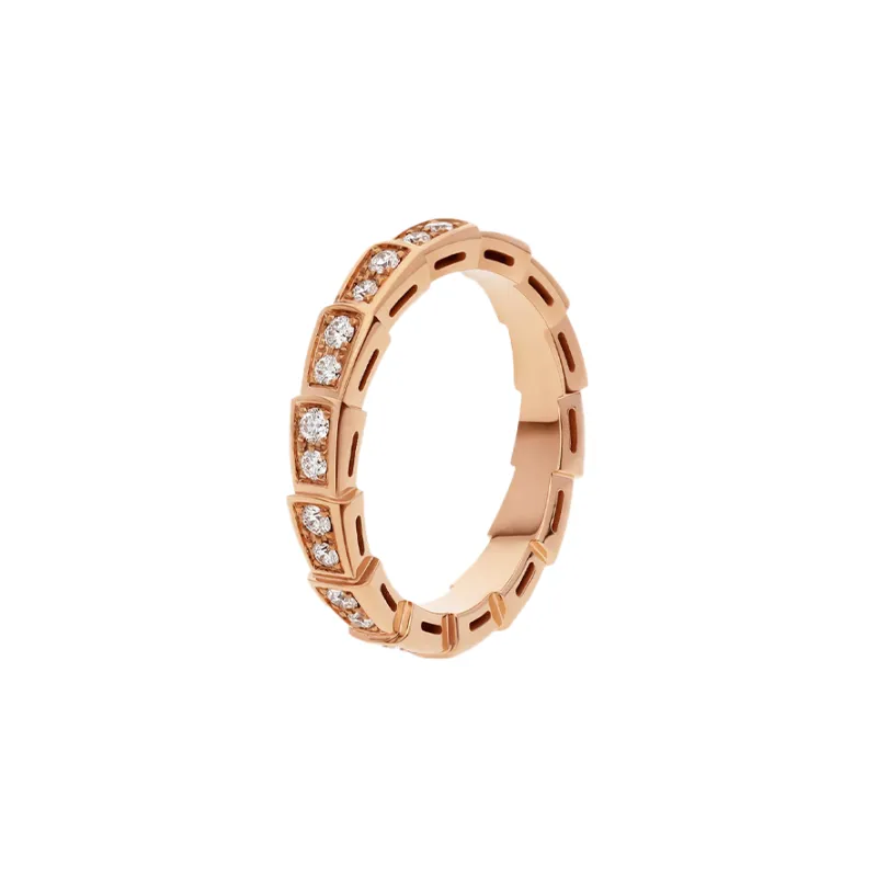 BVLGARI SERPENTI VIPER 18K Rose Gold Rings Women's-0