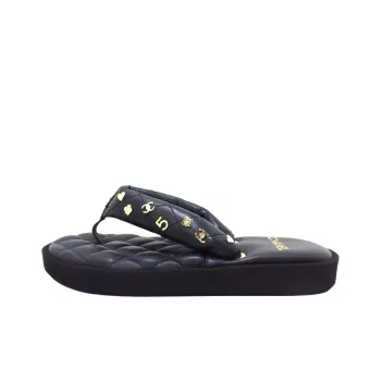 CHANEL Flip Flops Women's Black