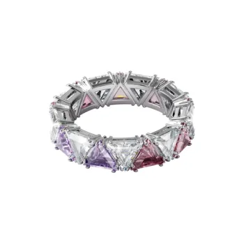 Swarovski Matrix Rings Women's Purple
