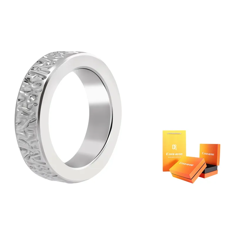 Cooraree Titanium Steel Rings Unisex-0