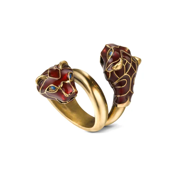 GUCCI Artificial Crystal Rings Unisex-1