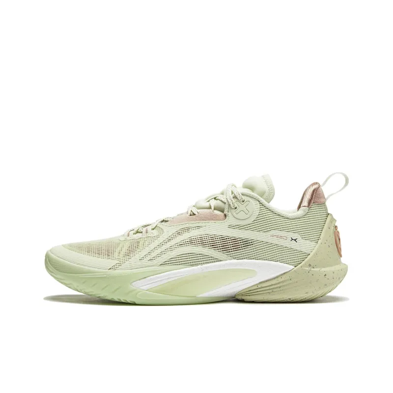 LiNing Speed 10 Avocado BOOM Technology Cushioning Anti Slip And Wear Resistant Low Top Basketball Shoes Men's Green-0