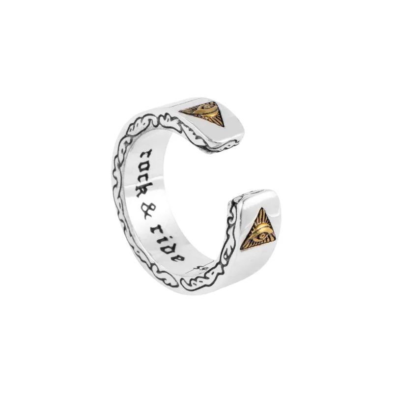 ROCK&RIDE 925 Sterling Silver Rings Unisex-1