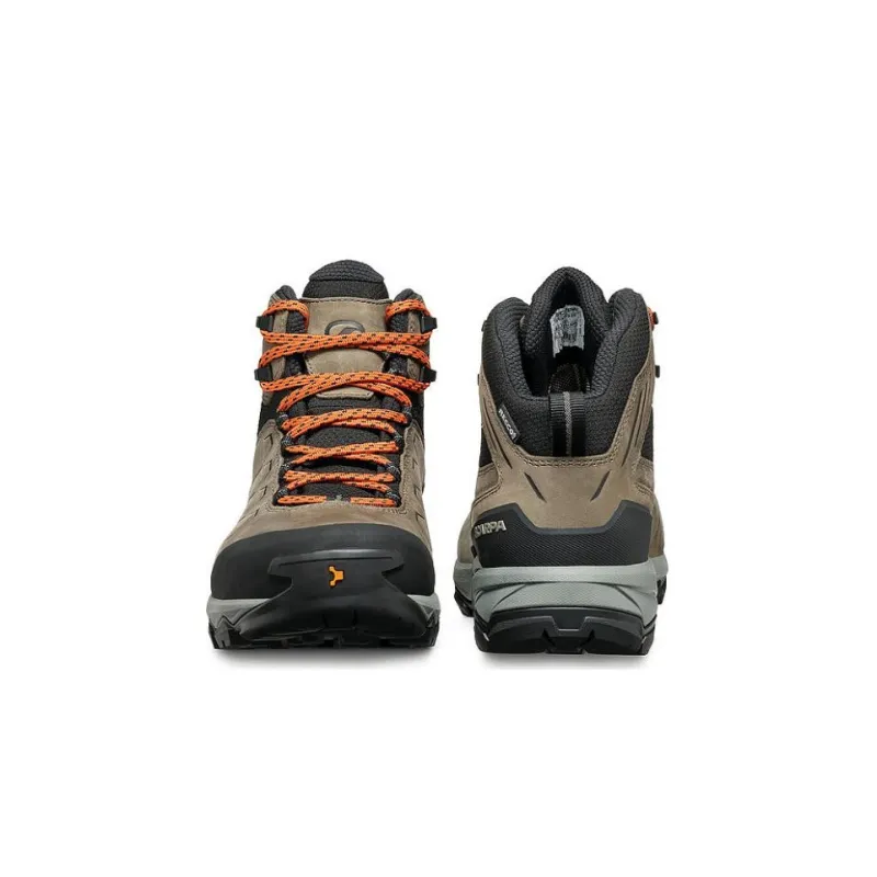 SCARPA Cushioning, Wear Resistant High Top Mountaineering Hiking Shoes Men's Yellow Black-3
