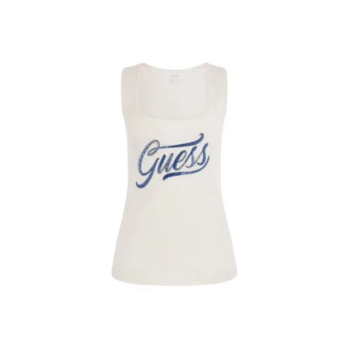 GUESS Tank Tops Women's White