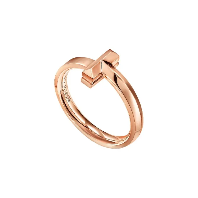 TIFFANY & CO. 18K Rose Gold Rings Unisex-2