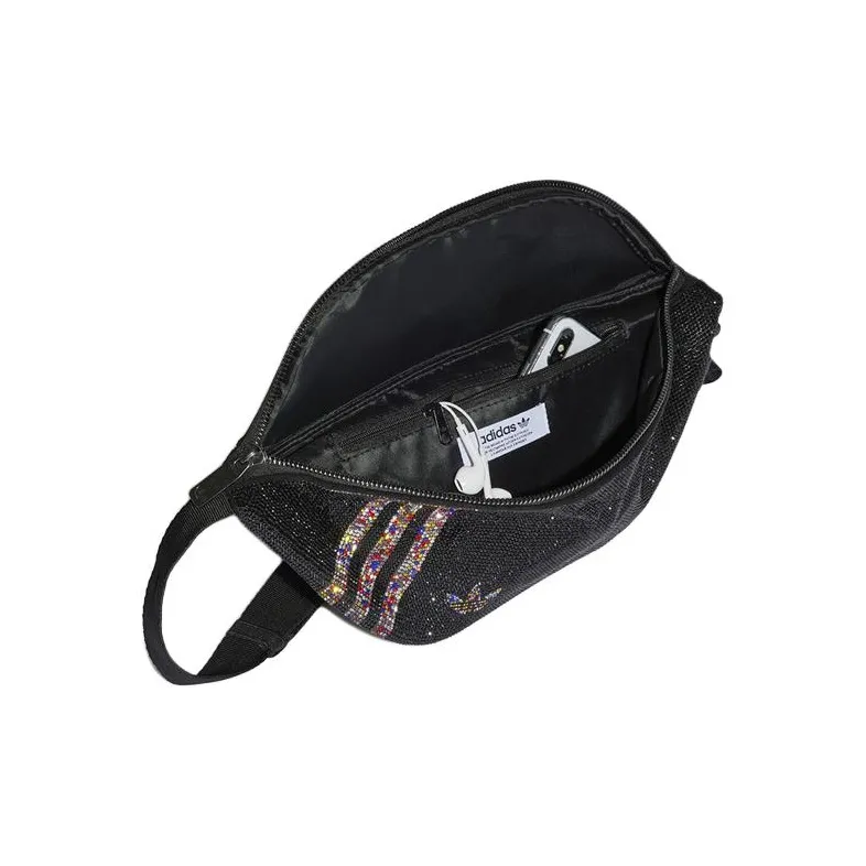 Adidas Originals Polyester One Shoulder Crossbody Fanny Pack Regular Women's Black-4