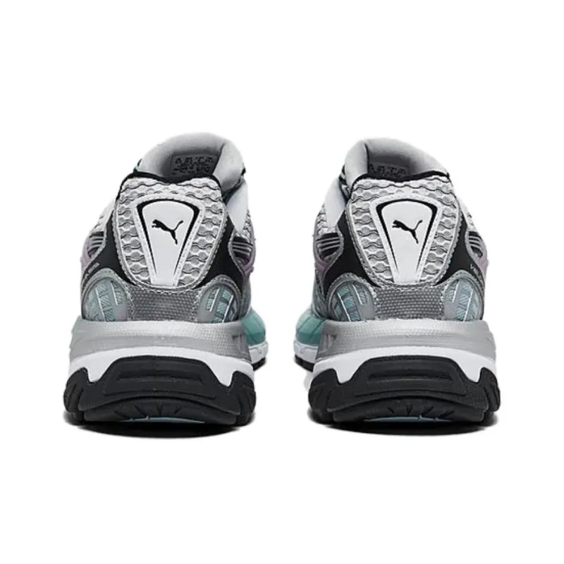 PUMA Velophasis Technisch Slip Resistant Low Top Casual Shoes Women's Gray Pink Blue-3