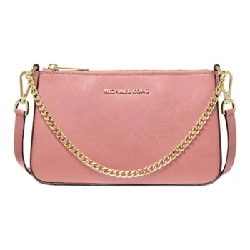 MICHAEL KORS Jet Set Leather Envelope Bag Shoulder Bag Crossbody Bag Medium Size Women's Primrose