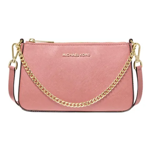 MICHAEL KORS Jet Set Leather Envelope Bag Shoulder Bag Crossbody Bag Medium Size Women's Primrose