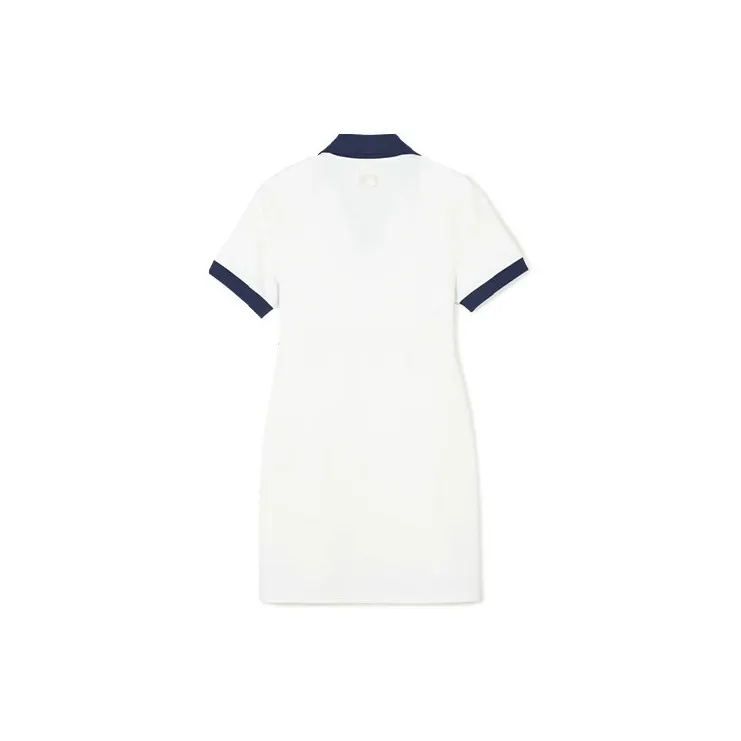 MLB Short Sleeved Dresses Women's Ivory White-1