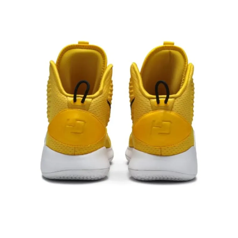 Nike Hyperdunk X Anti Slip Wear Resistant High Top Basketball Shoes Men's Yellow White-3