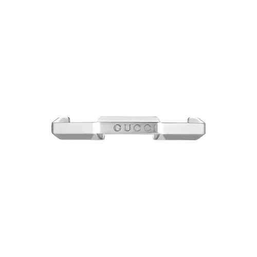 GUCCI Link To Love Series Rings Men Silver