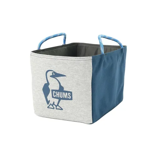 CHUMS Storage Bags Gray With Marine Blue Accents