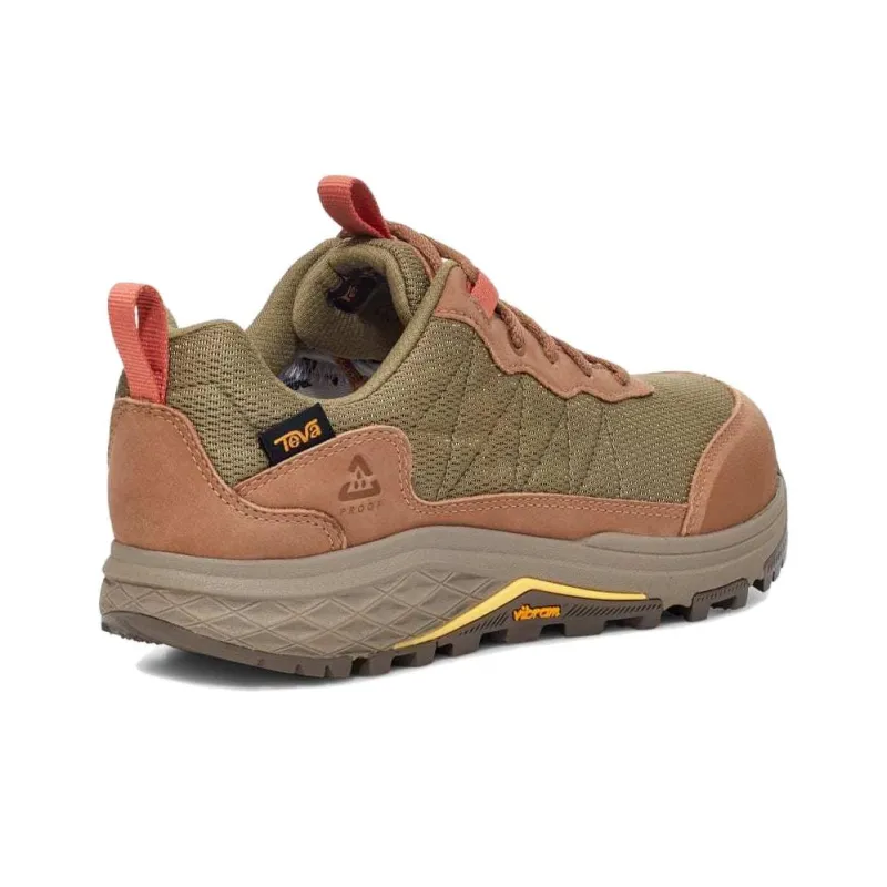 Teva Ridgeview Anti-Slip Wear-Resistant Low-Top Hiking Trekking Shoes Women's Red Green-4