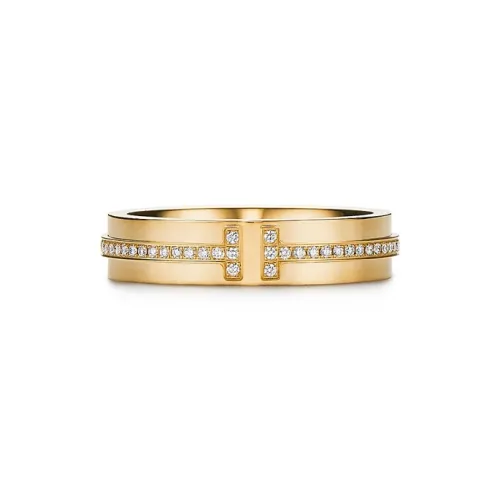 TIFFANY & CO. T Rings Unisex Golden