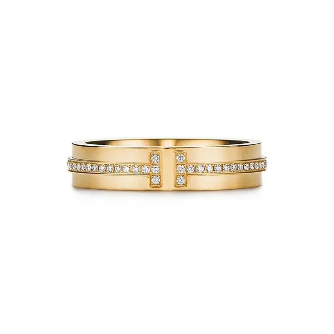 TIFFANY & CO. T Rings Unisex Gold-0