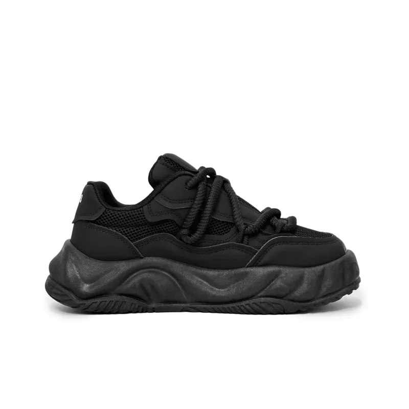 SLNU 3 Anti Slip Wear Resistant Lightweight Breathable Low Top Skateboard Shoes Men's Black-1