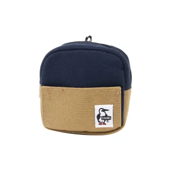 CHUMS Cotton Storage Bag Cell Phone Pouch Unisex Marine Blue & Beige