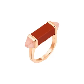CARTIER Les Berlingots De Cartier Collection 18K Rose Gold Rings Women's Rose Gold