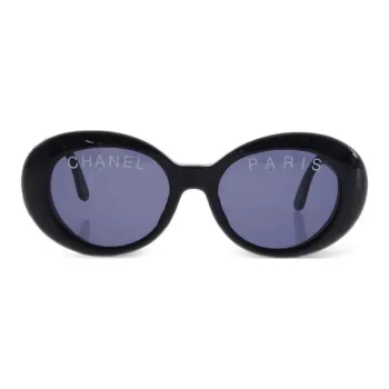 CHANEL CC plaque Oval frame Sunglasses