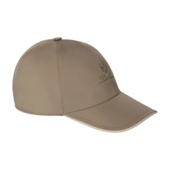 Loro Piana Cotton Baseball Caps Unisex Umber