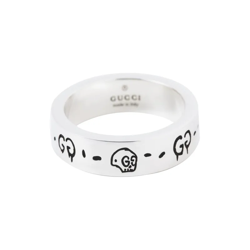 GUCCI Ghost Ring Small Silver-0