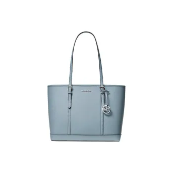 MICHAEL KORS Jet Set Travel Saffiano Leather Tote Bag Shopping Bag Handbag Shoulder Bag Women's Blue