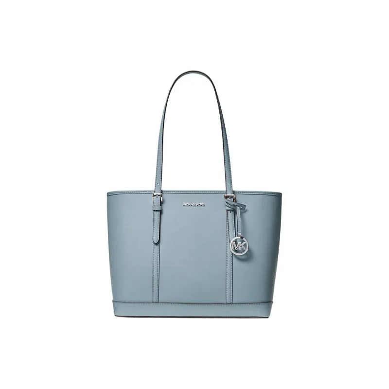MICHAEL KORS Jet Set Travel Saffiano Leather Tote Bag Shopping Bag Handbag Shoulder Bag Women's Blue-0