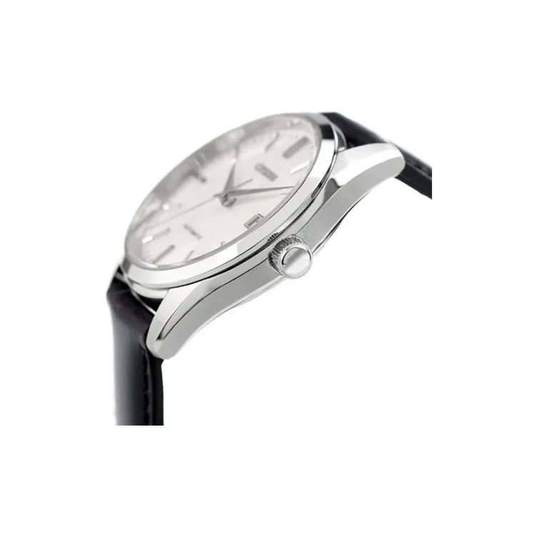 CITIZEN Automatic Mechanical Movement Cow Leather Strap Watch Men's Watches White Dial NB1060 04A-1